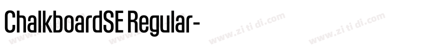 ChalkboardSE Regular字体转换